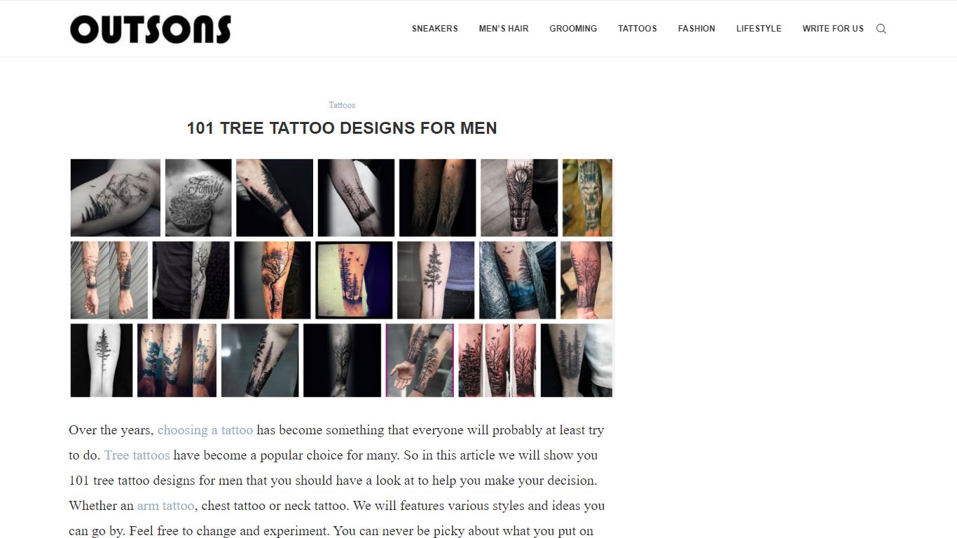 101 Tree Tattoo Designs For Men - Outsons