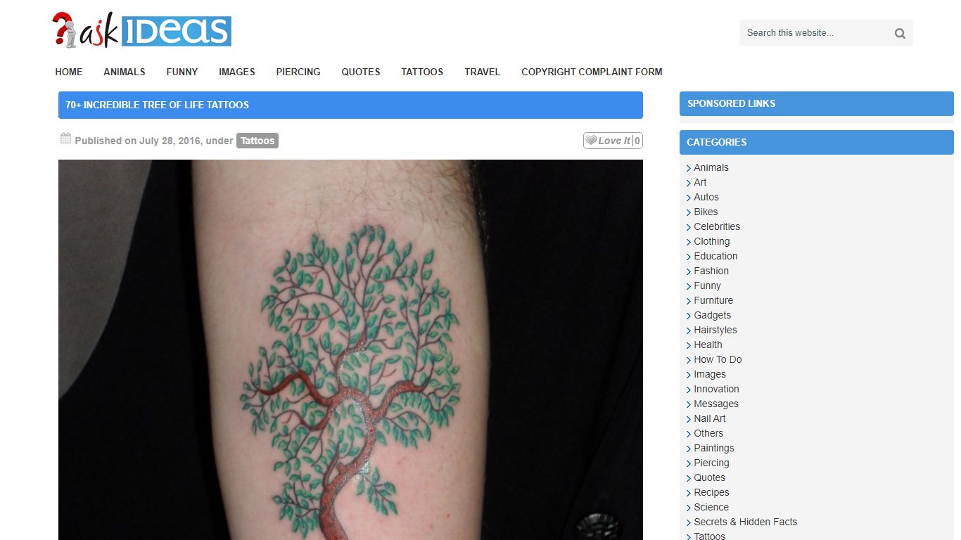 70+ Incredible Tree Of Life Tattoos - AskIdeas.com